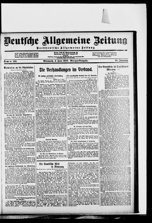 Deutsche allgemeine Zeitung on Jun 4, 1919