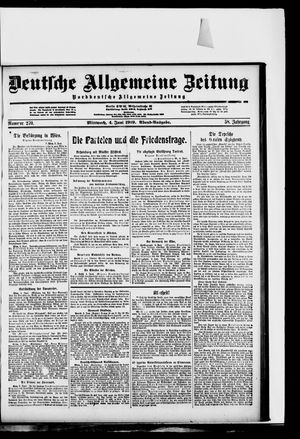 Deutsche allgemeine Zeitung vom 04.06.1919