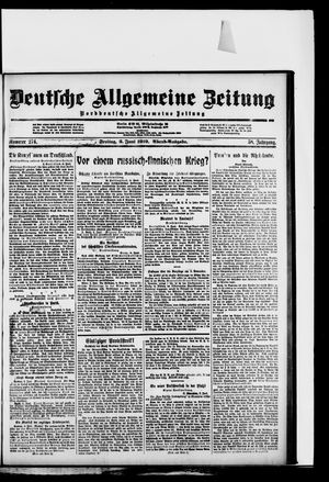 Deutsche allgemeine Zeitung vom 06.06.1919