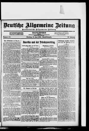 Deutsche allgemeine Zeitung vom 10.06.1919