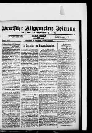 Deutsche allgemeine Zeitung vom 12.06.1919