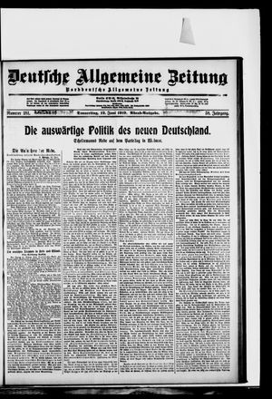Deutsche allgemeine Zeitung vom 12.06.1919