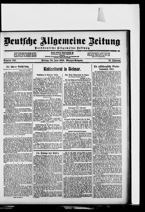 Deutsche allgemeine Zeitung vom 20.06.1919