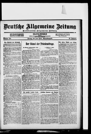 Deutsche allgemeine Zeitung vom 20.06.1919