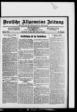 Deutsche allgemeine Zeitung vom 28.06.1919