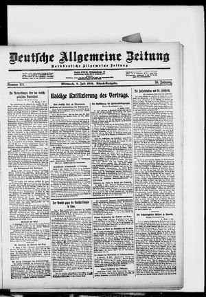 Deutsche allgemeine Zeitung on Jul 2, 1919