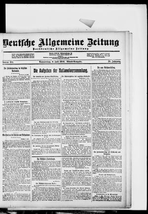 Deutsche allgemeine Zeitung vom 03.07.1919