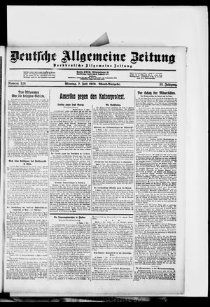 Deutsche allgemeine Zeitung vom 07.07.1919