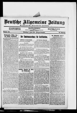 Deutsche allgemeine Zeitung vom 08.07.1919