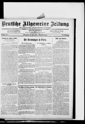 Deutsche allgemeine Zeitung vom 16.07.1919