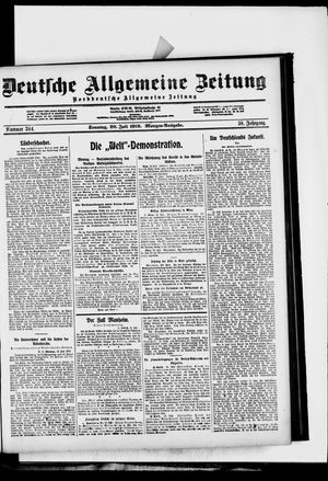 Deutsche allgemeine Zeitung vom 20.07.1919