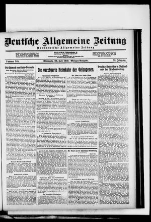 Deutsche allgemeine Zeitung vom 23.07.1919
