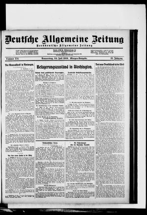Deutsche allgemeine Zeitung on Jul 24, 1919