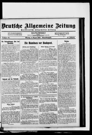 Deutsche allgemeine Zeitung vom 04.08.1919