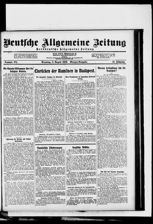 Deutsche allgemeine Zeitung vom 05.08.1919