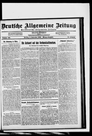 Deutsche allgemeine Zeitung vom 05.09.1919
