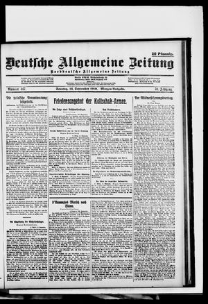 Deutsche allgemeine Zeitung on Sep 14, 1919