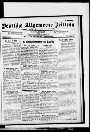 Deutsche allgemeine Zeitung vom 23.09.1919