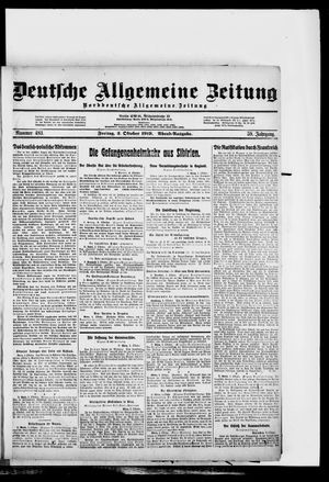 Deutsche allgemeine Zeitung on Oct 3, 1919