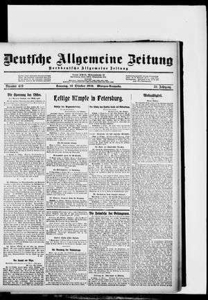 Deutsche allgemeine Zeitung vom 12.10.1919