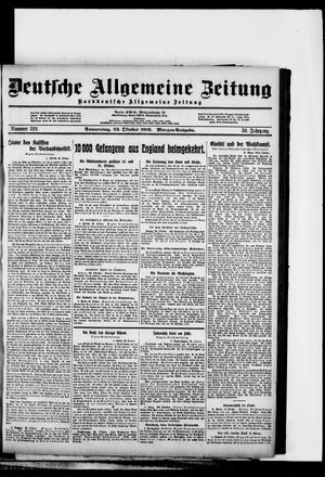 Deutsche allgemeine Zeitung vom 23.10.1919