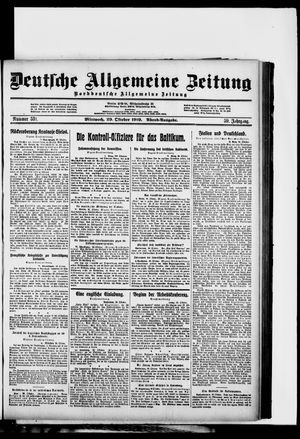 Deutsche allgemeine Zeitung vom 29.10.1919