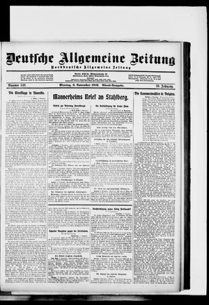 Deutsche allgemeine Zeitung vom 03.11.1919