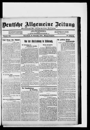 Deutsche allgemeine Zeitung vom 15.11.1919