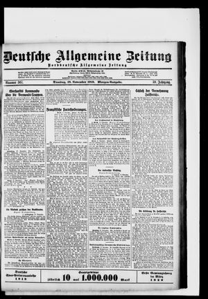 Deutsche allgemeine Zeitung vom 18.11.1919