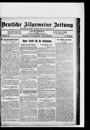 Deutsche allgemeine Zeitung vom 23.11.1919