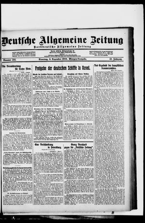 Deutsche allgemeine Zeitung vom 02.12.1919