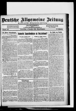 Deutsche allgemeine Zeitung vom 04.12.1919
