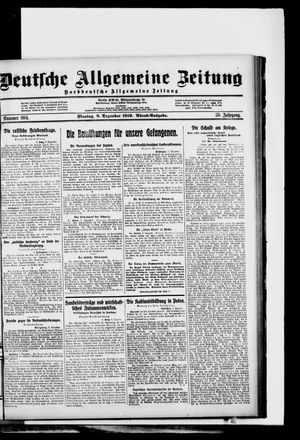 Deutsche allgemeine Zeitung vom 08.12.1919