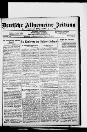 Deutsche allgemeine Zeitung vom 17.12.1919