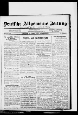 Deutsche allgemeine Zeitung vom 18.12.1919