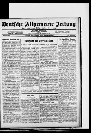 Deutsche allgemeine Zeitung vom 23.12.1919