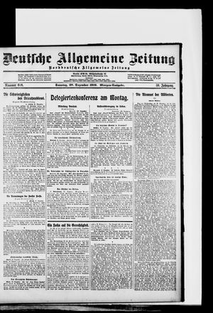 Deutsche allgemeine Zeitung vom 28.12.1919