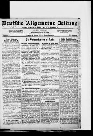 Deutsche allgemeine Zeitung vom 02.01.1920