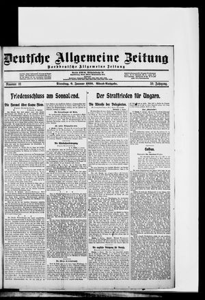 Deutsche allgemeine Zeitung on Jan 6, 1920