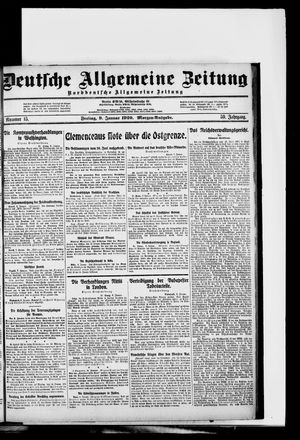 Deutsche allgemeine Zeitung vom 09.01.1920
