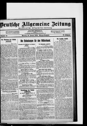 Deutsche allgemeine Zeitung vom 12.01.1920