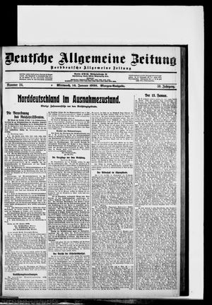 Deutsche allgemeine Zeitung vom 14.01.1920