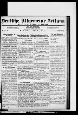 Deutsche allgemeine Zeitung vom 17.01.1920
