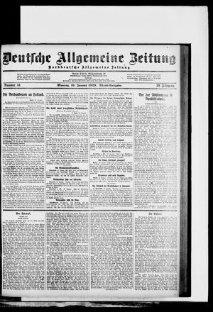 Deutsche allgemeine Zeitung vom 19.01.1920