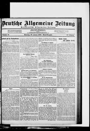 Deutsche allgemeine Zeitung vom 20.01.1920