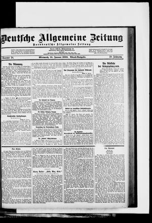 Deutsche allgemeine Zeitung vom 21.01.1920