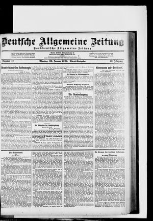 Deutsche allgemeine Zeitung on Jan 26, 1920
