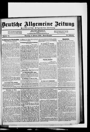 Deutsche allgemeine Zeitung vom 03.02.1920