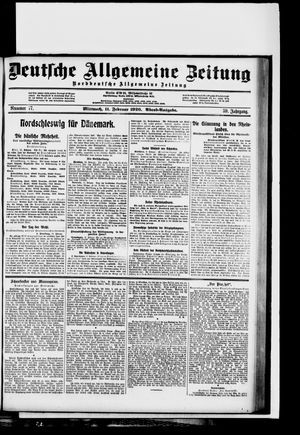 Deutsche allgemeine Zeitung vom 11.02.1920