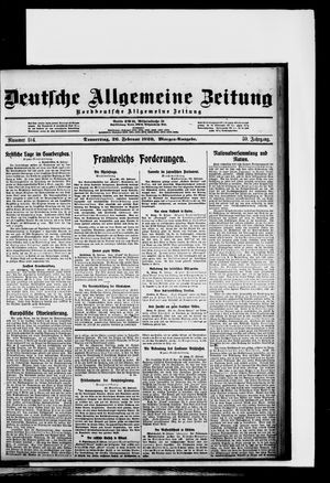 Deutsche allgemeine Zeitung vom 26.02.1920